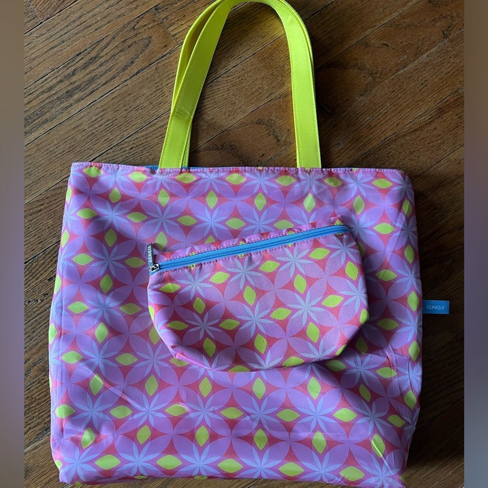 2 PC. Clinique Reversible Bag Set